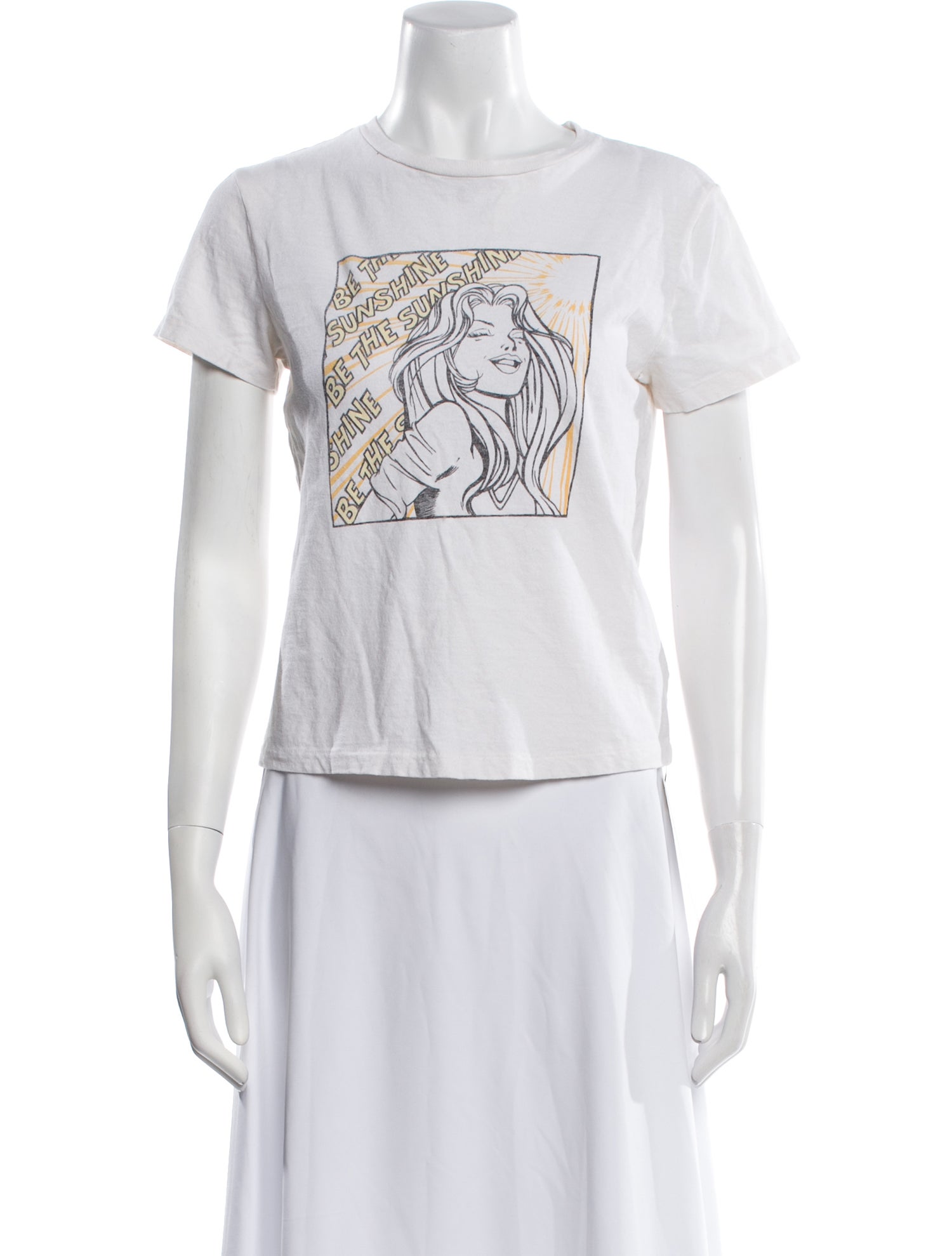 RE/DONE Graphic Print Crew Neck T-Shirt