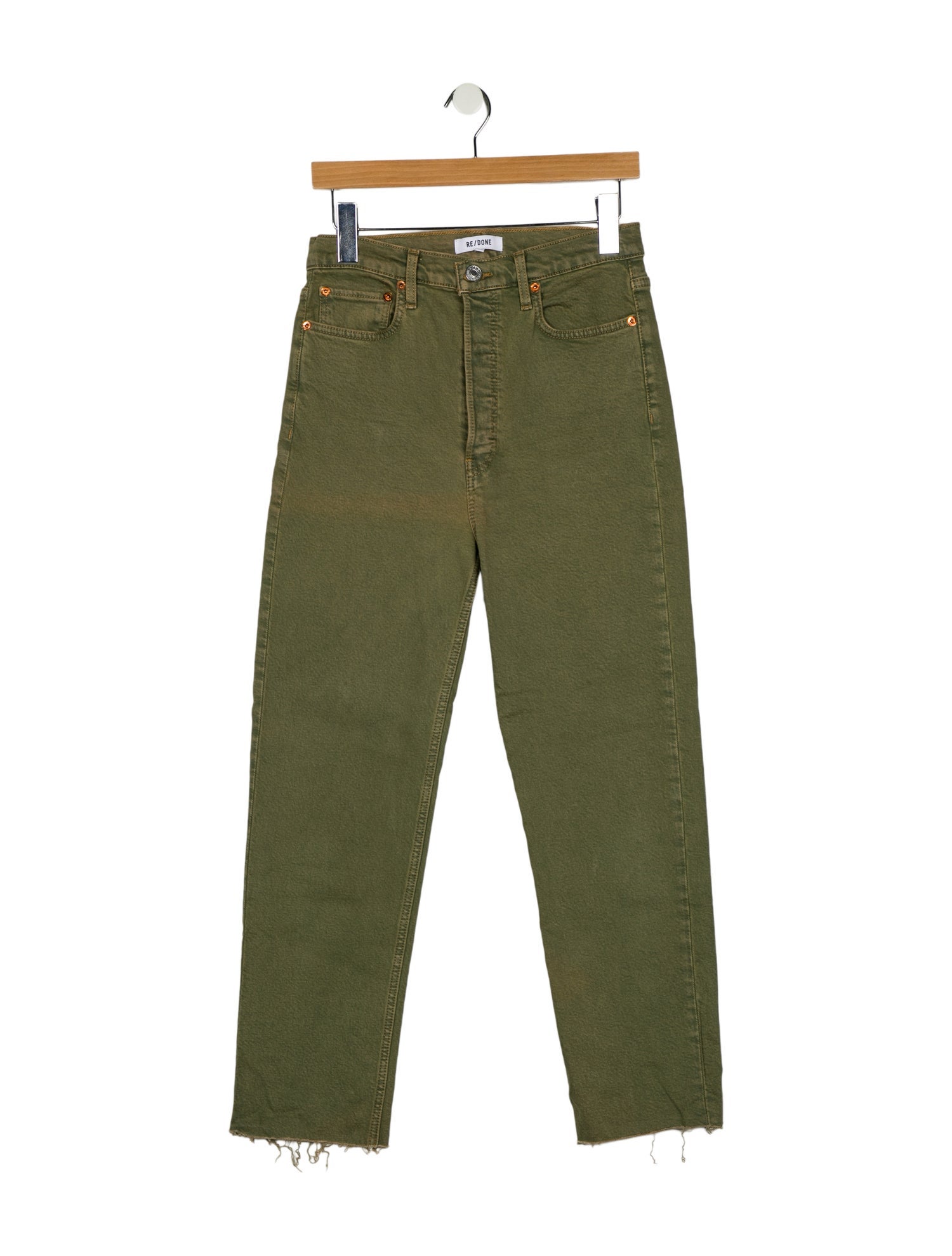 RE/DONE High-Rise Straight Leg Jeans