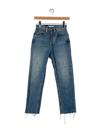 RE/DONE Mid-Rise Straight Leg Jeans