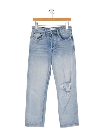 RE/DONE Mid-Rise Straight Leg Jeans