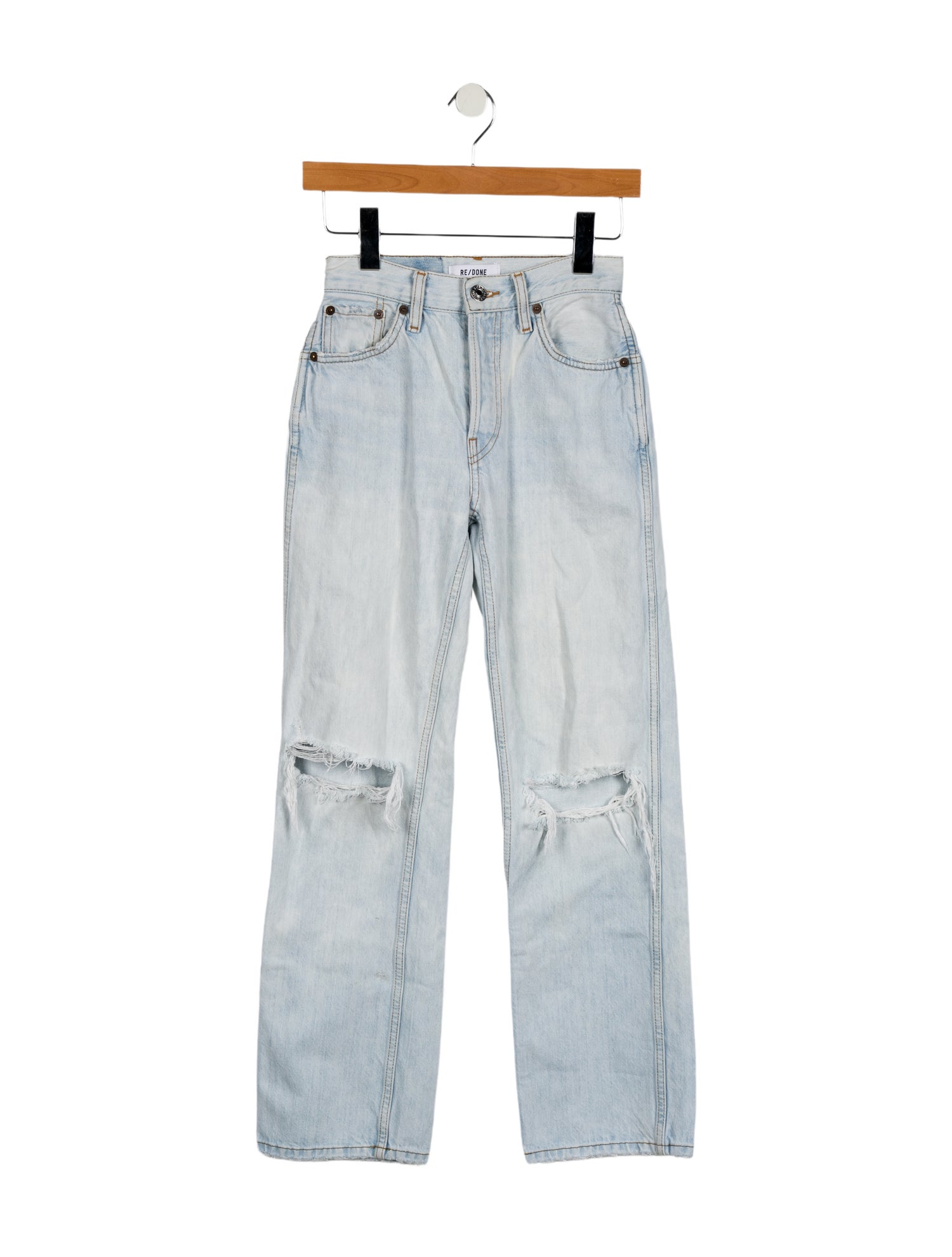 RE/DONE Mid-Rise Straight Leg Jeans