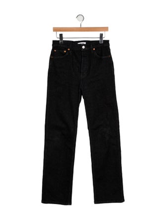 RE/DONE High-Rise Straight Leg Jeans