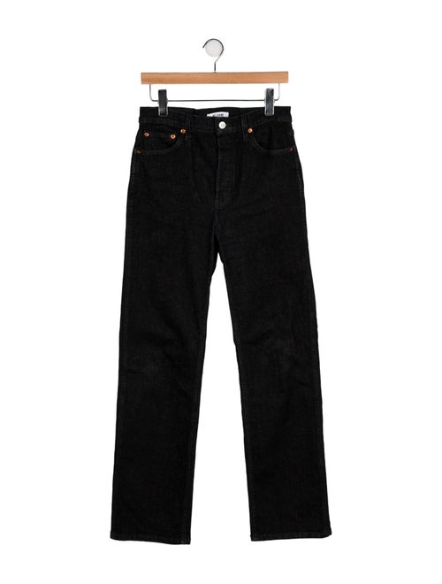 RE/DONE High-Rise Straight Leg Jeans
