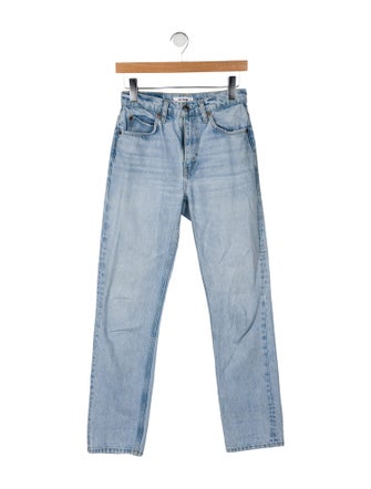 RE/DONE Mid-Rise Straight Leg Jeans