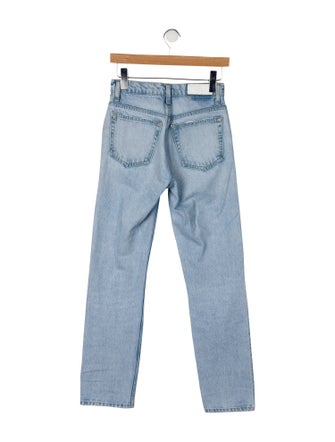 RE/DONE Mid-Rise Straight Leg Jeans
