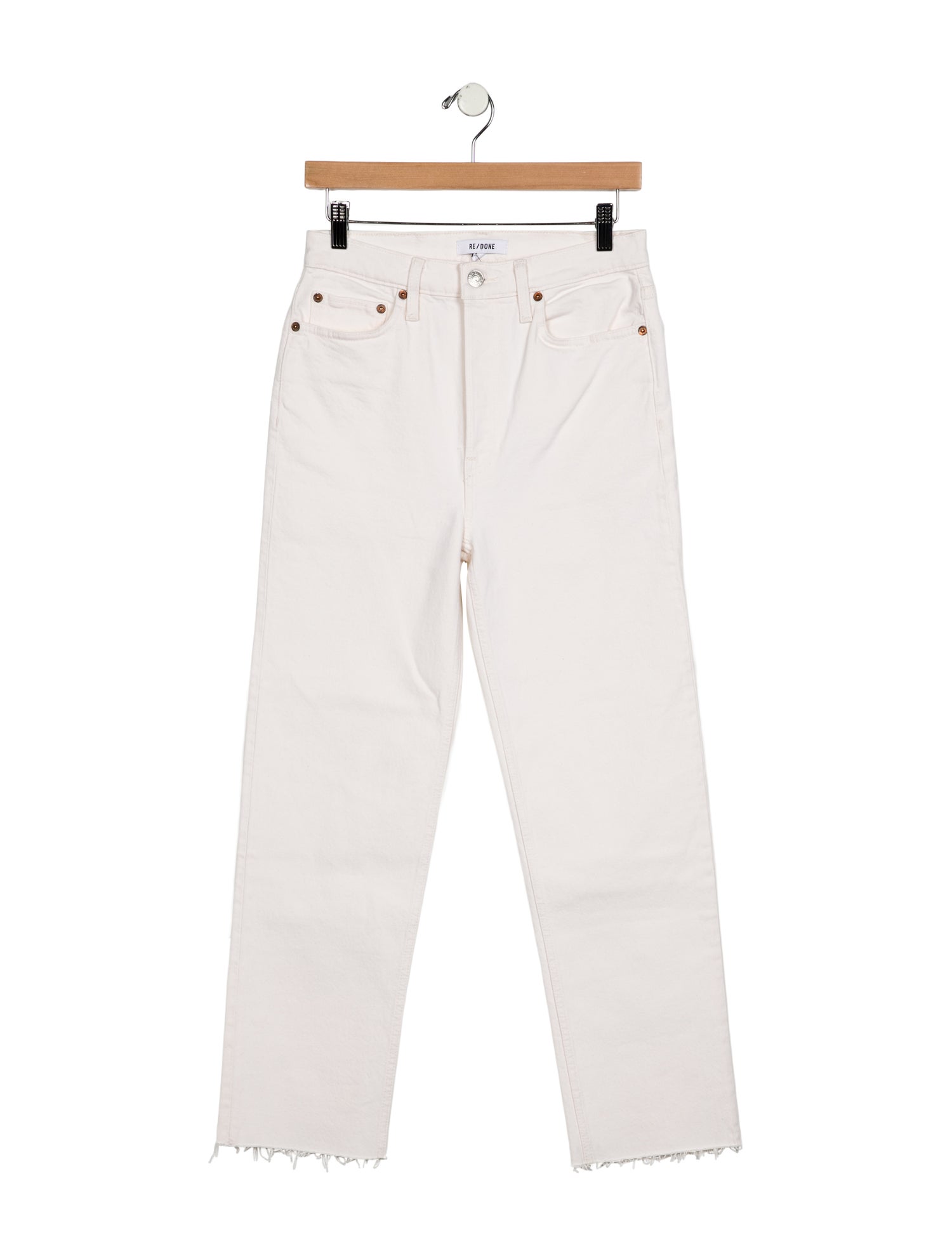 RE/DONE High-Rise Straight Leg Jeans