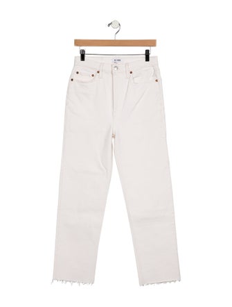 RE/DONE High-Rise Straight Leg Jeans