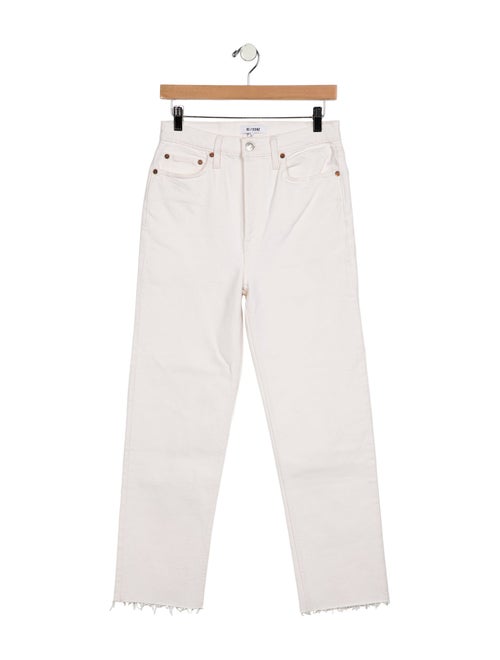 RE/DONE High-Rise Straight Leg Jeans