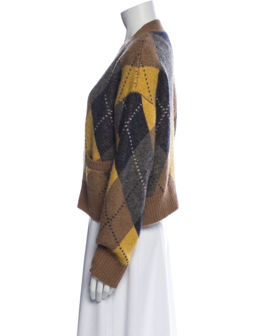 RE/DONE Printed V-Neck Sweater