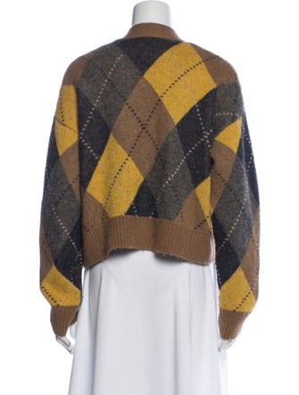 RE/DONE Printed V-Neck Sweater