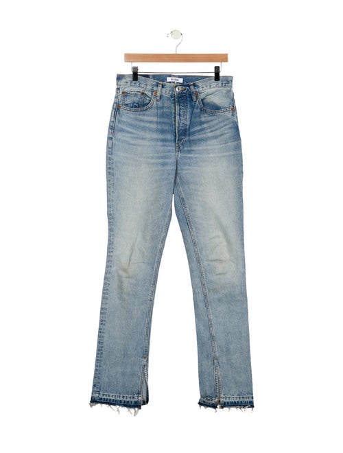 RE/DONE High-Rise Straight Leg Jeans