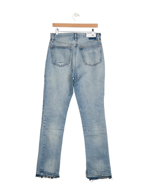 RE/DONE High-Rise Straight Leg Jeans