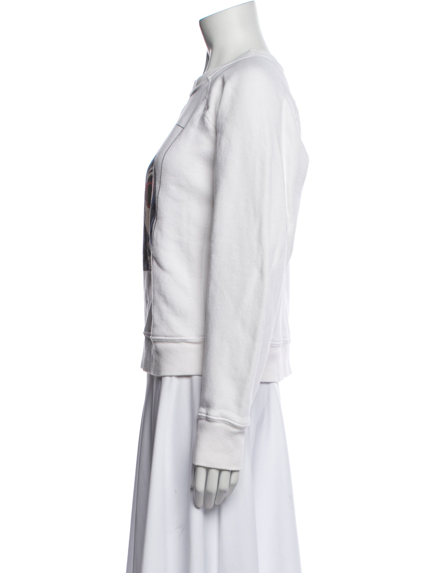 RE/DONE Graphic Print Crew Neck Sweatshirt