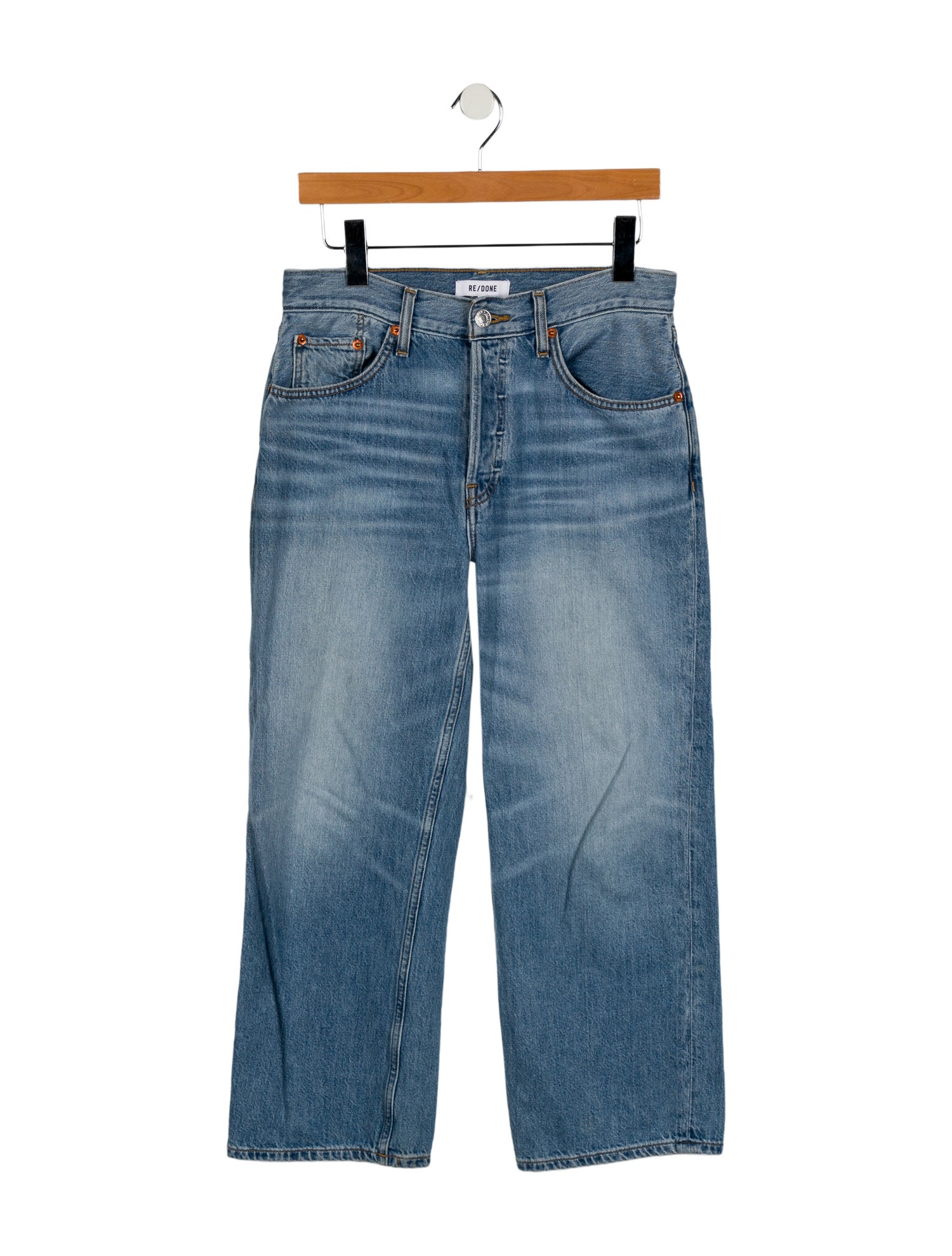 RE/DONE Mid-Rise Wide Leg Jeans