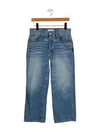 RE/DONE Mid-Rise Wide Leg Jeans