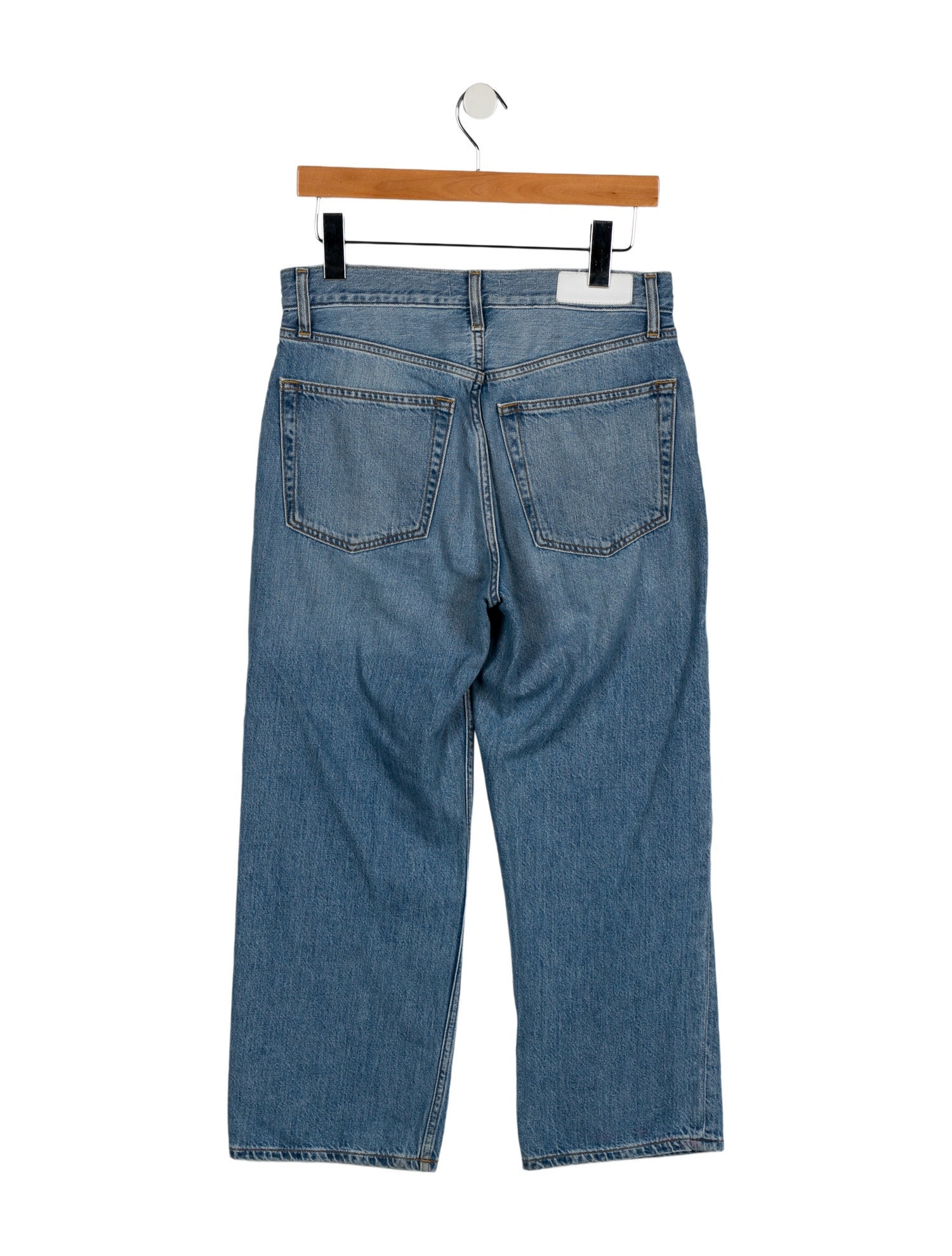 RE/DONE Mid-Rise Wide Leg Jeans