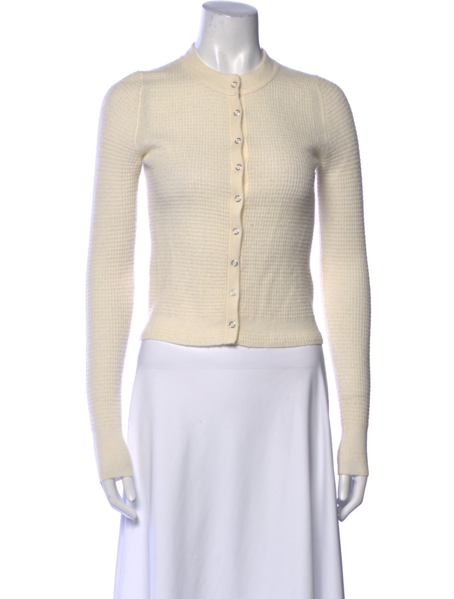 RE/DONE Wool Mock Neck Crop Top