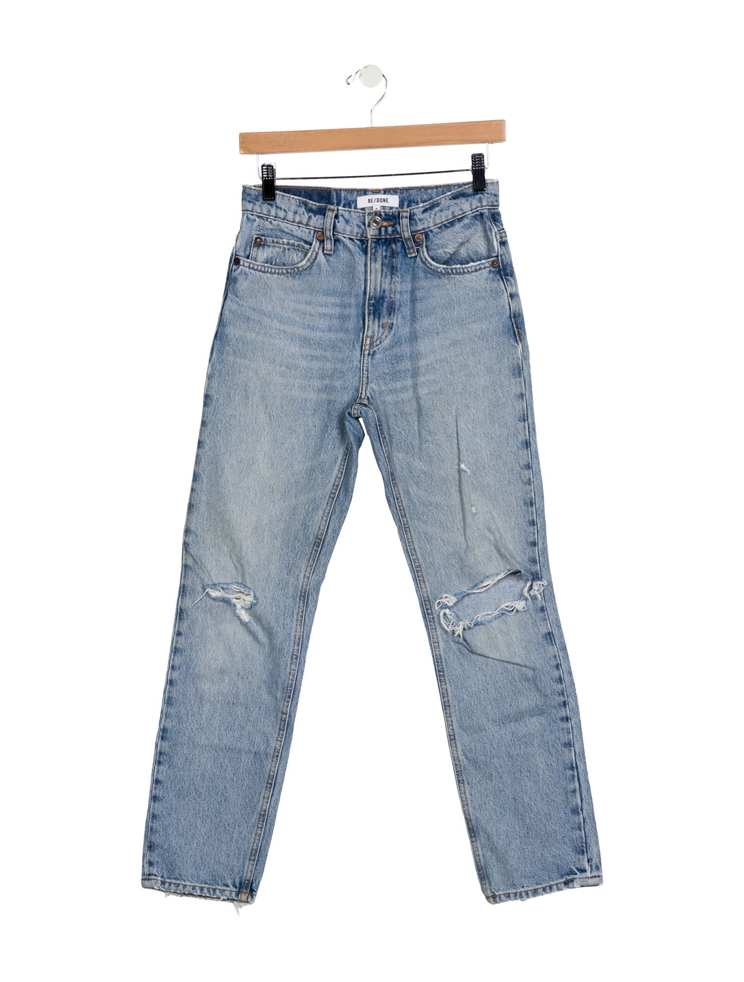RE/DONE Mid-Rise Straight Leg Jeans