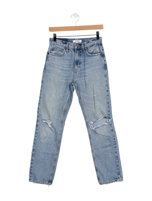 RE/DONE Mid-Rise Straight Leg Jeans