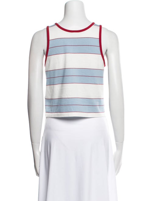 RE/DONE Striped Scoop Neck Crop Top