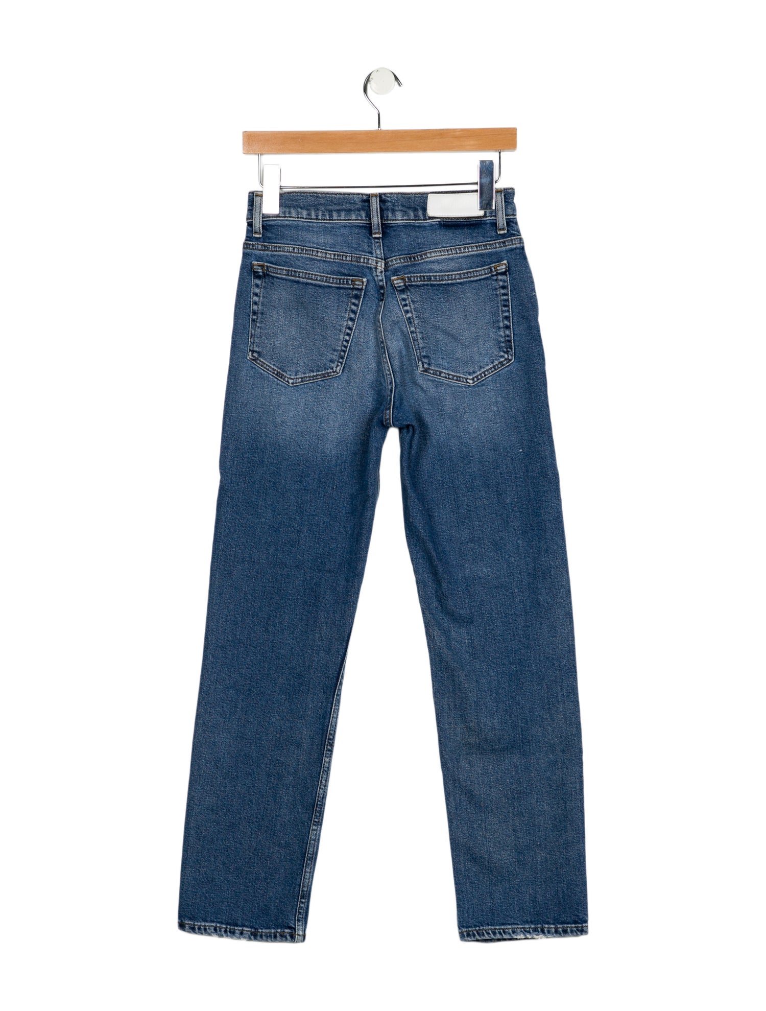 RE/DONE Mid-Rise Straight Leg Jeans