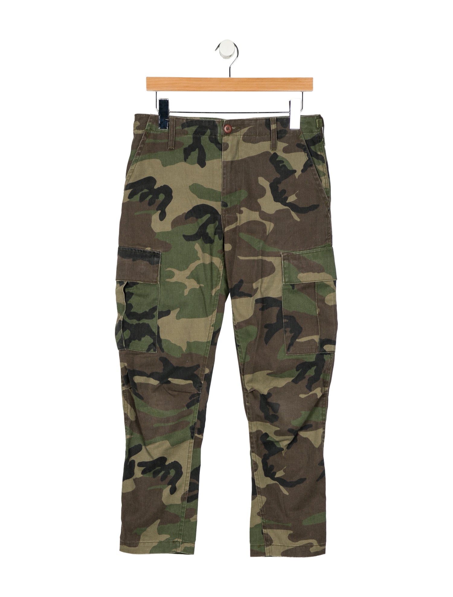 RE/DONE Camouflage Print Straight Leg Pants