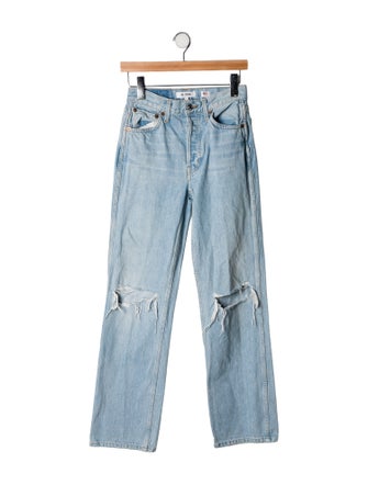 RE/DONE Mid-Rise Straight Leg Jeans