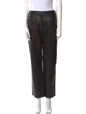 RE/DONE Lamb Leather Straight Leg Pants