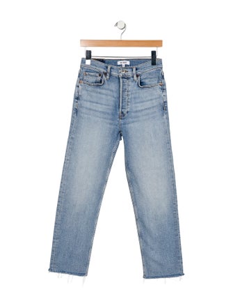 RE/DONE Mid-Rise Straight Leg Jeans