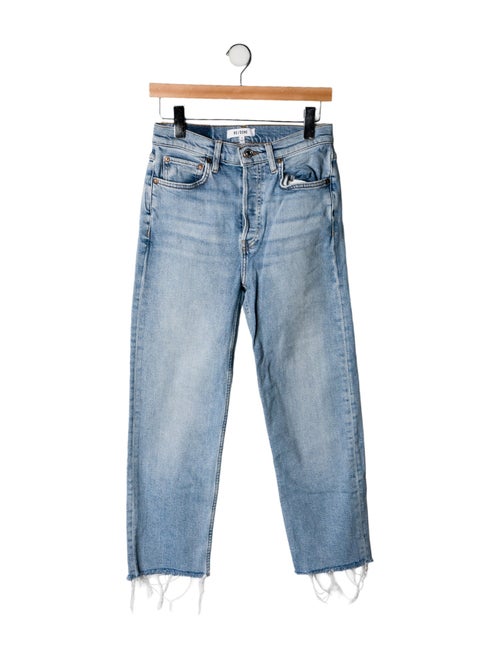 RE/DONE High-Rise Straight Leg Jeans