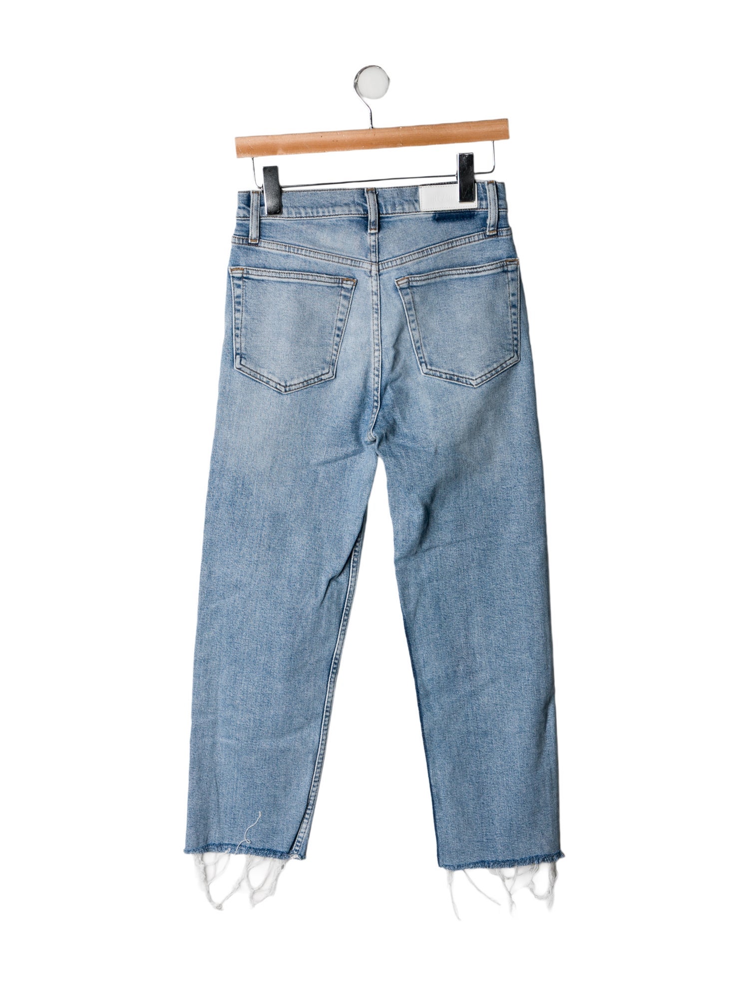 RE/DONE High-Rise Straight Leg Jeans