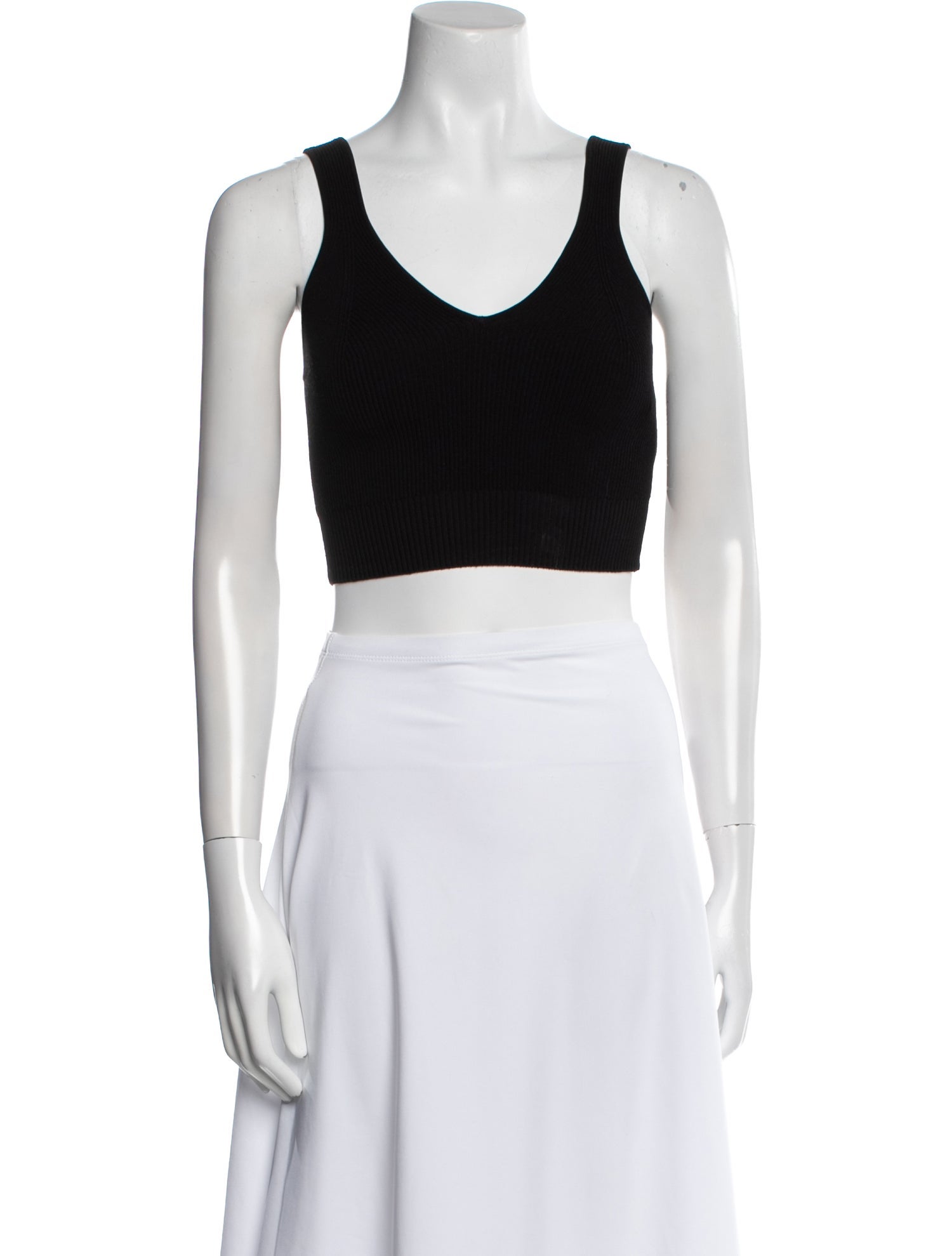 RE/DONE V-Neck Sleeveless Crop Top