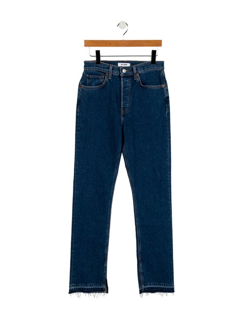 RE/DONE High-Rise Straight Leg Jeans
