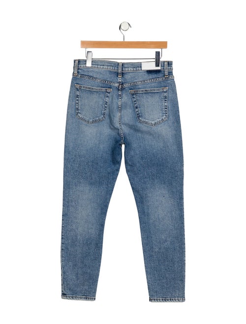 RE/DONE High-Rise Straight Leg Jeans
