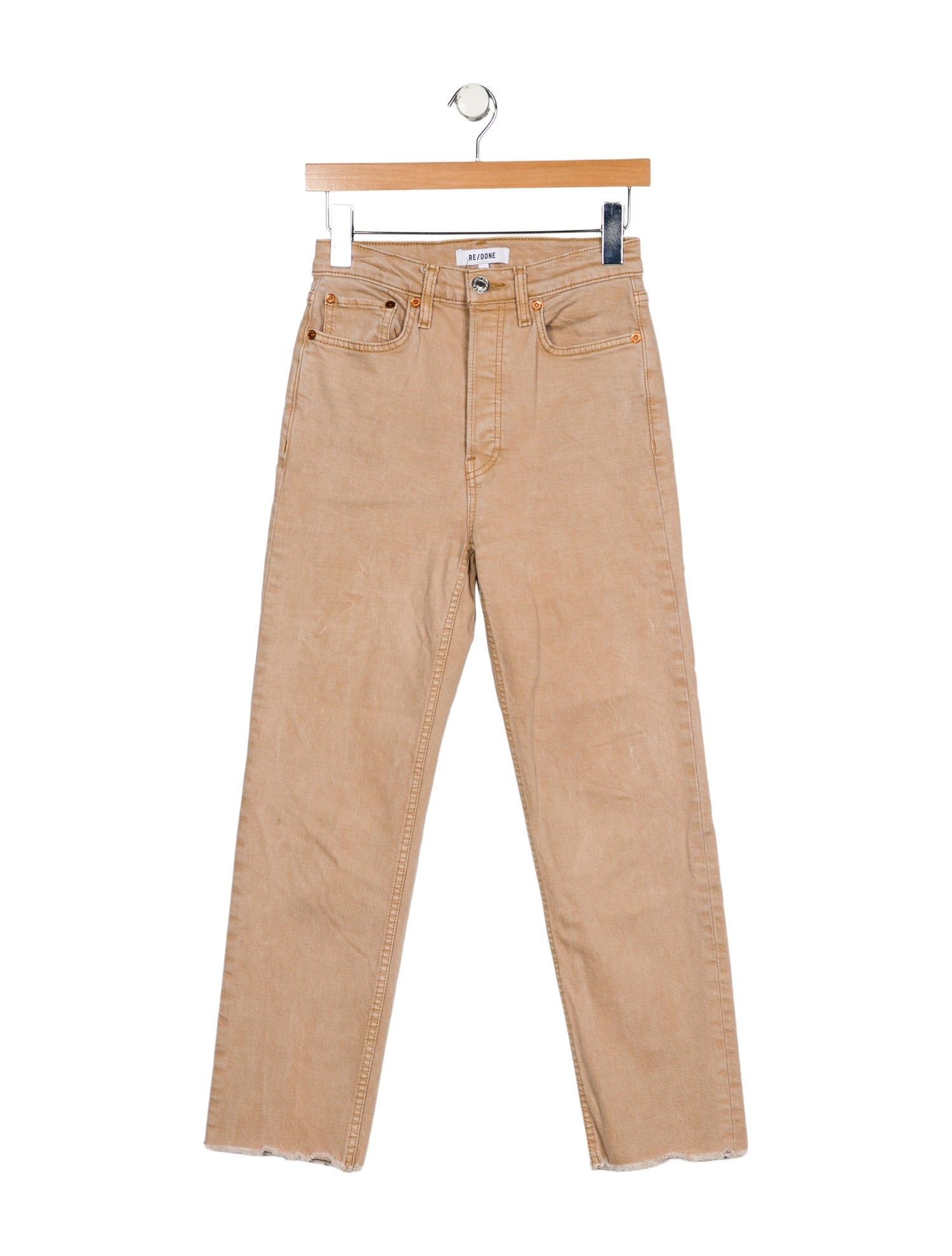 RE/DONE High-Rise Straight Leg Jeans