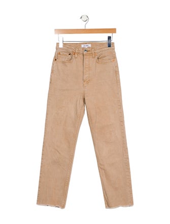 RE/DONE High-Rise Straight Leg Jeans