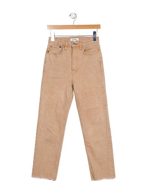 RE/DONE High-Rise Straight Leg Jeans