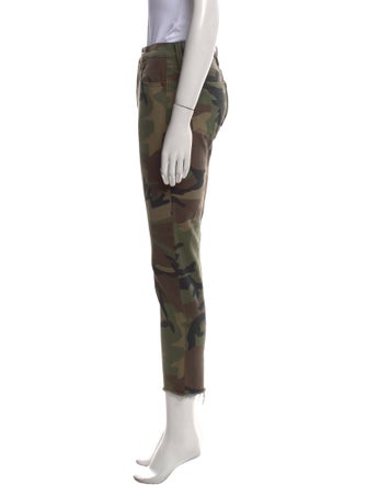 RE/DONE Camouflage Print Skinny Leg Pants
