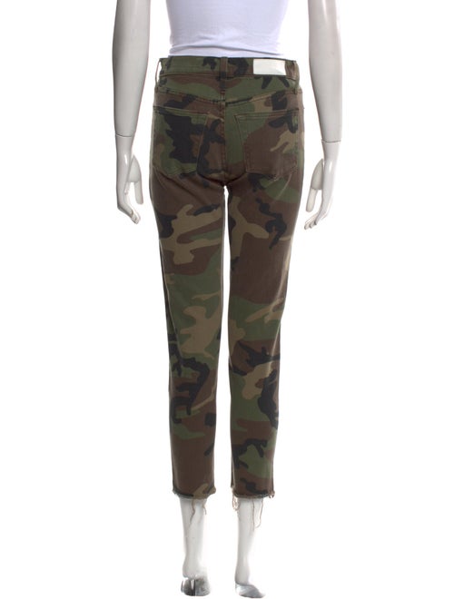 RE/DONE Camouflage Print Skinny Leg Pants