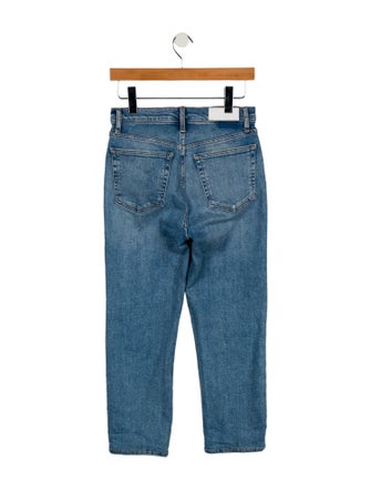 RE/DONE High-Rise Straight Leg Jeans