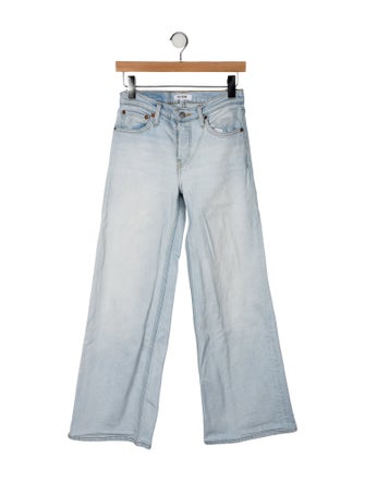 RE/DONE Mid-Rise Wide Leg Jeans
