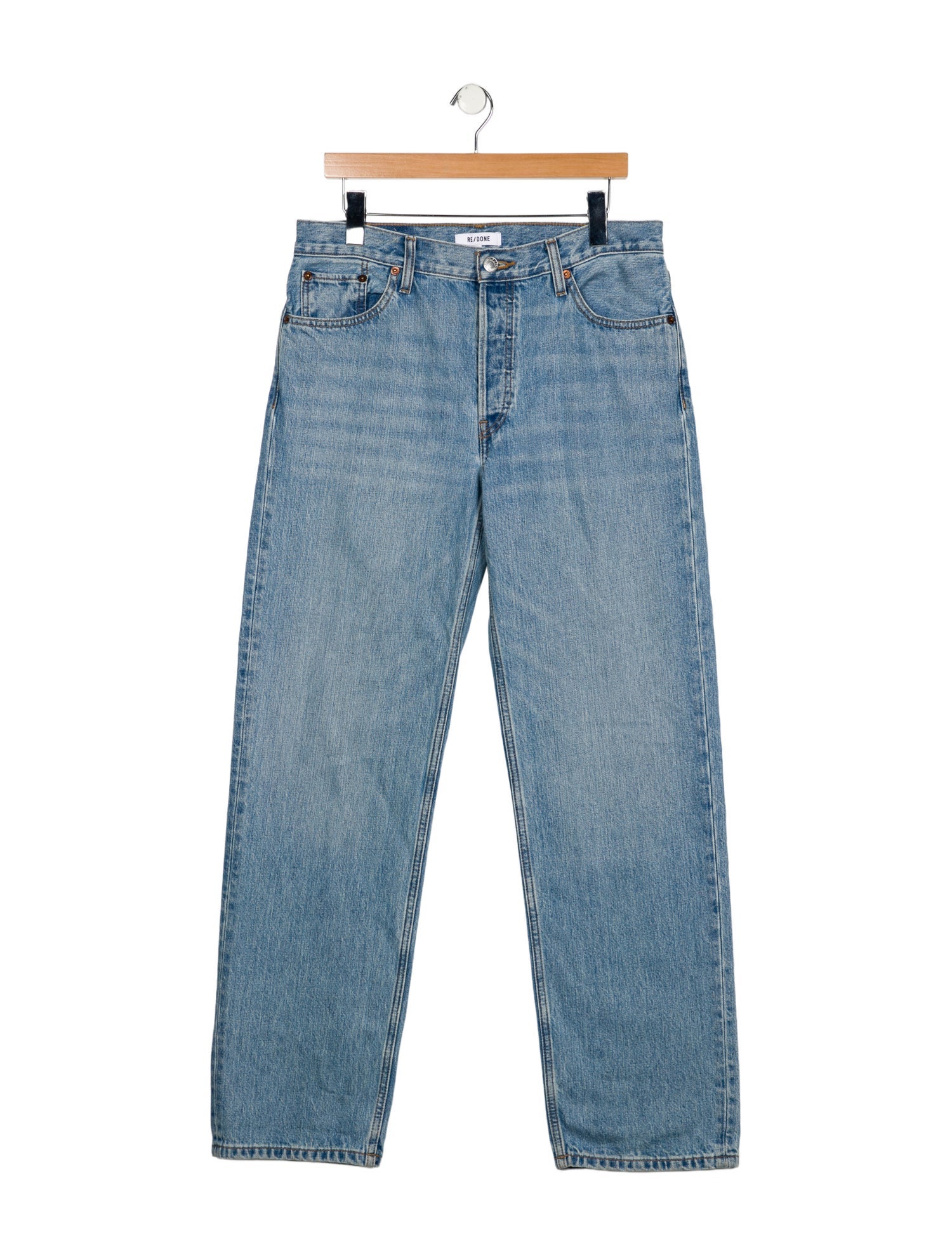 RE/DONE Mid-Rise Wide Leg Jeans w/ Tags