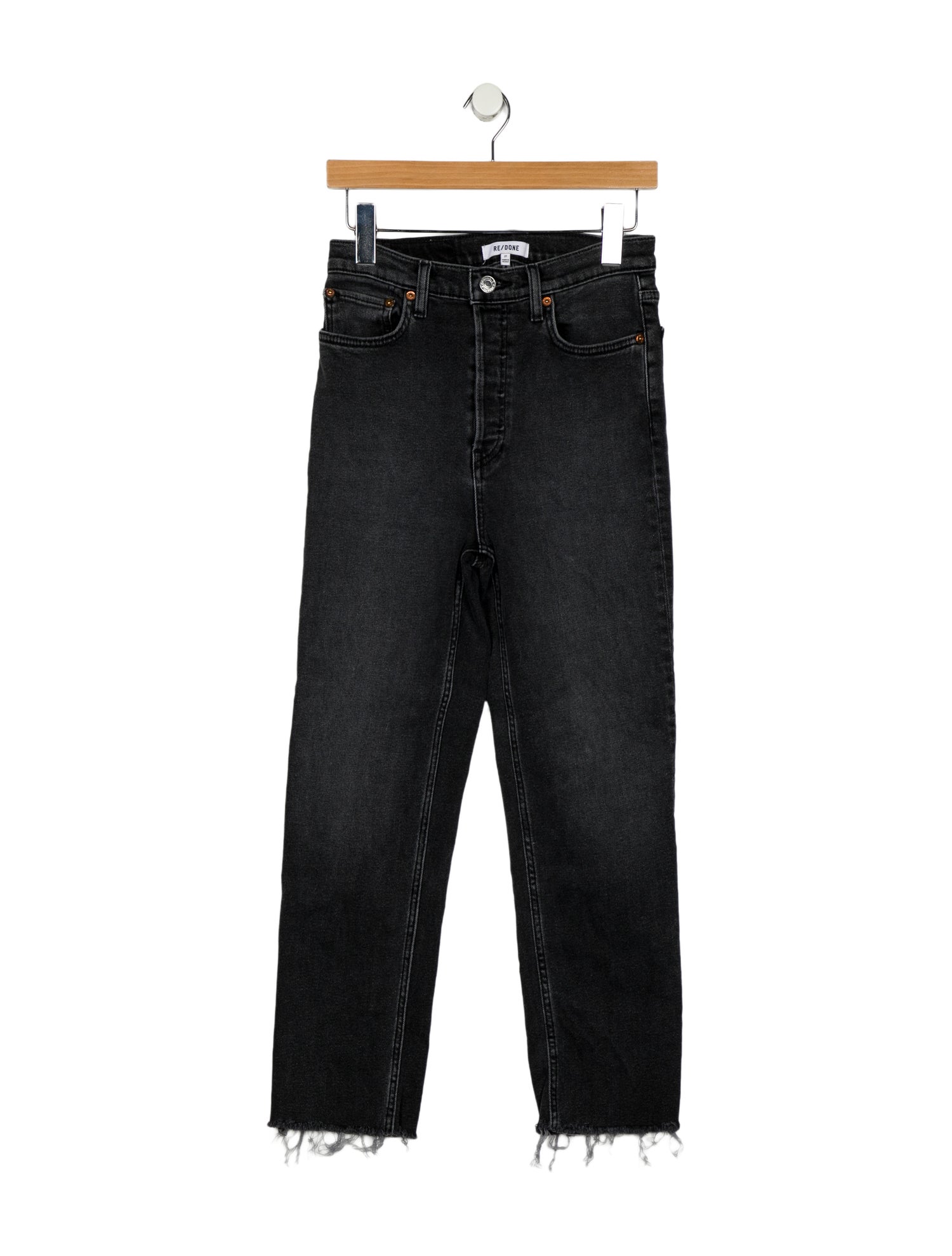 RE/DONE High-Rise Straight Leg Jeans