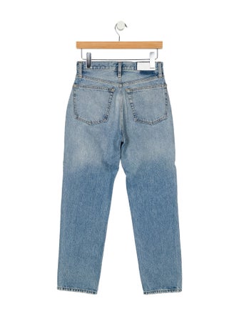 RE/DONE High-Rise Straight Leg Jeans