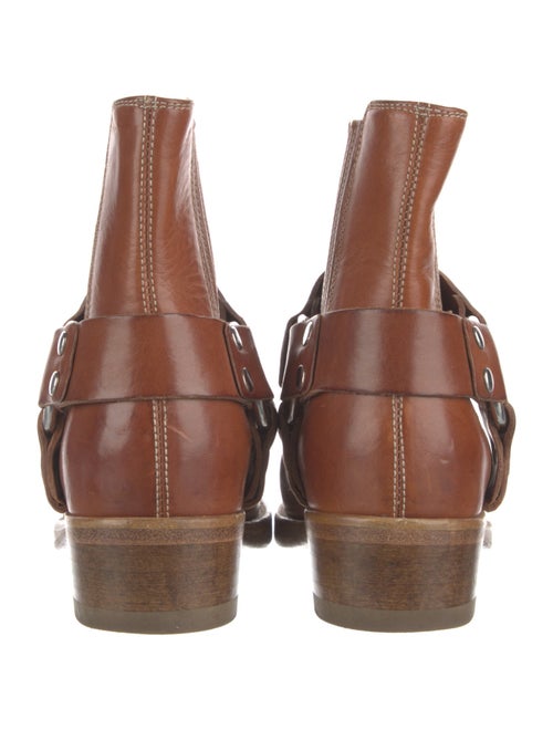 RE/DONE Leather Studded Accents Moto Boots