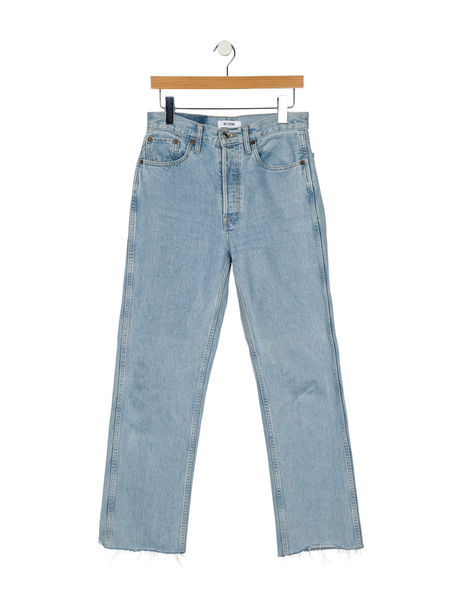RE/DONE High-Rise Straight Leg Jeans