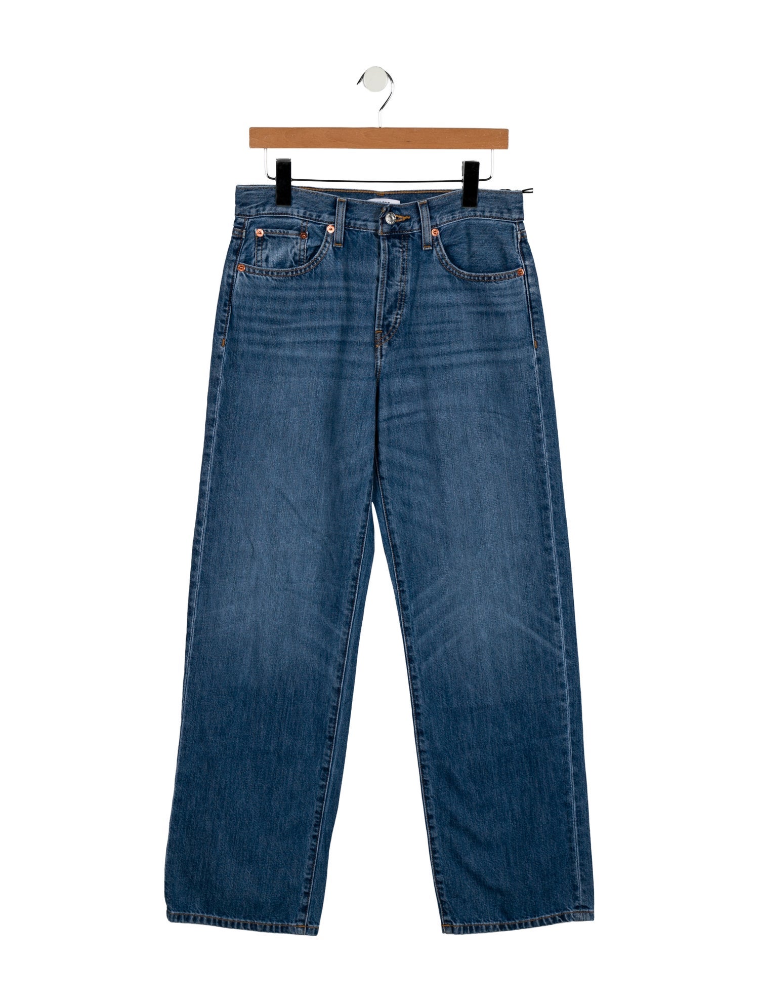 RE/DONE Mid-Rise Wide Leg Jeans