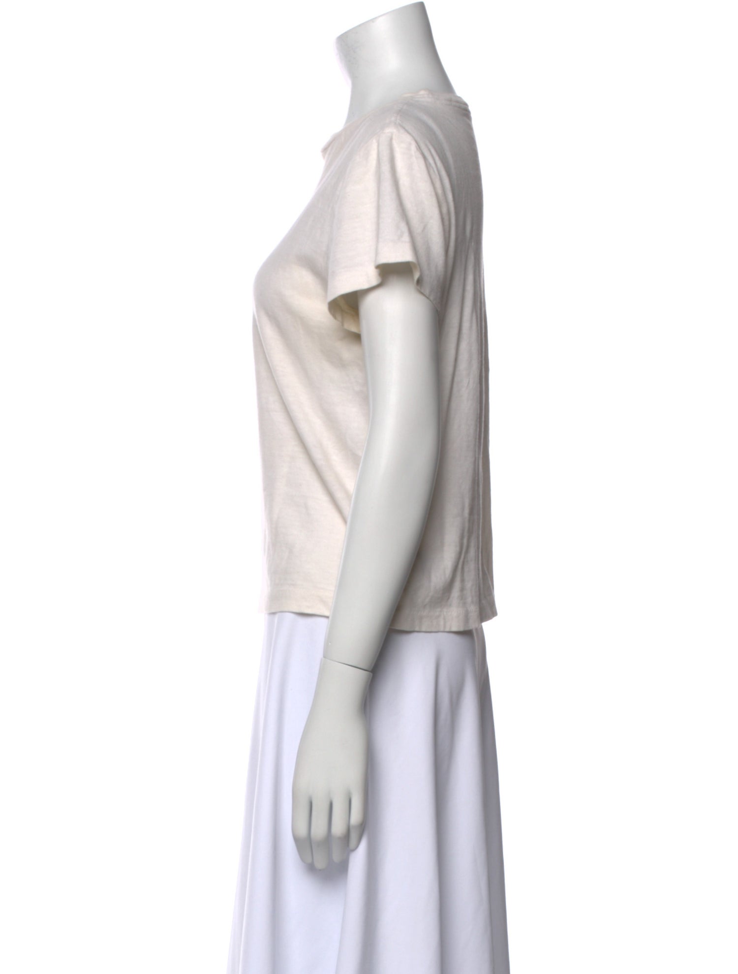 Re/Done x Hanes Scoop Neck Short Sleeve T-Shirt