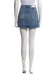 RE/DONE Raw-Edge Trim Mini Skirt
