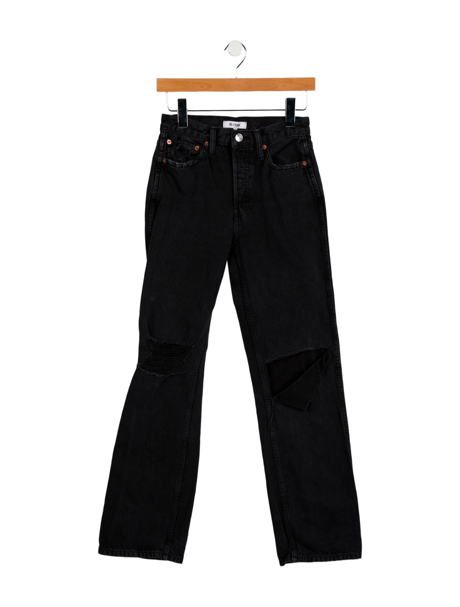 RE/DONE Mid-Rise Straight Leg Jeans